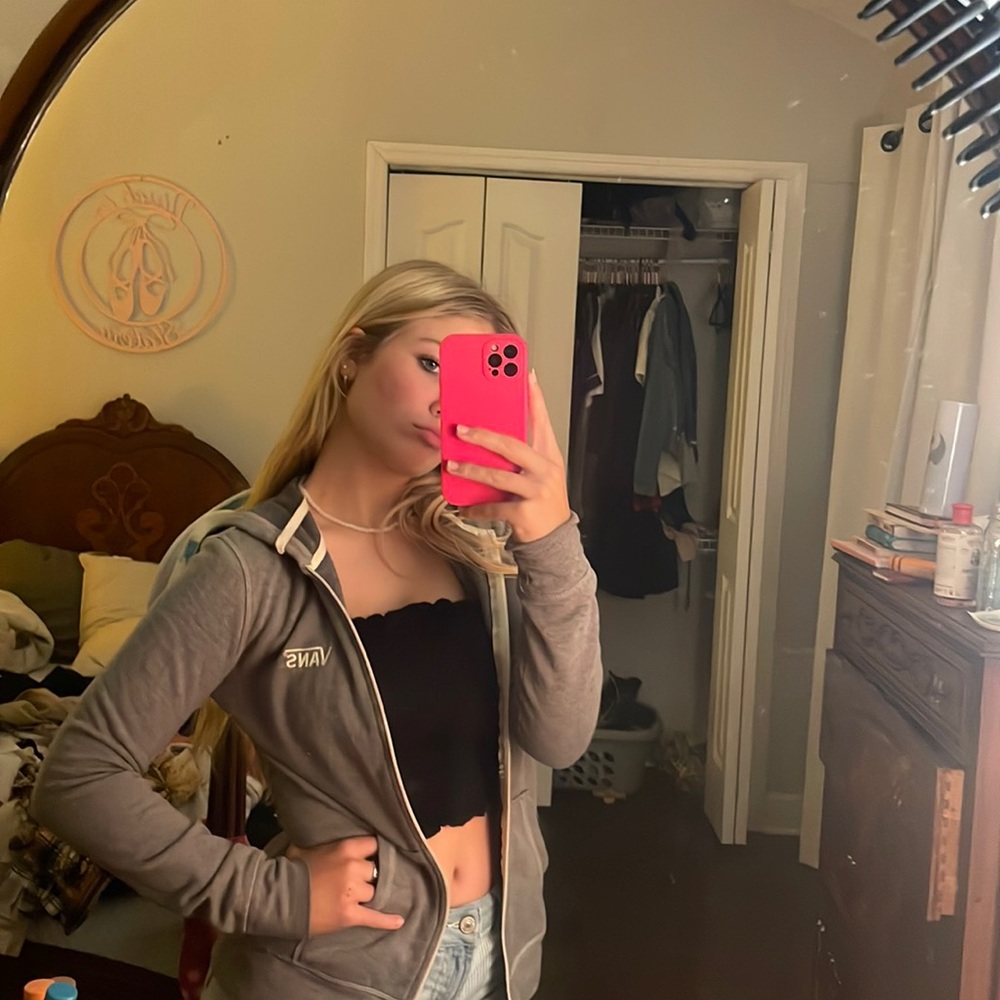 Gray Vans hoodie